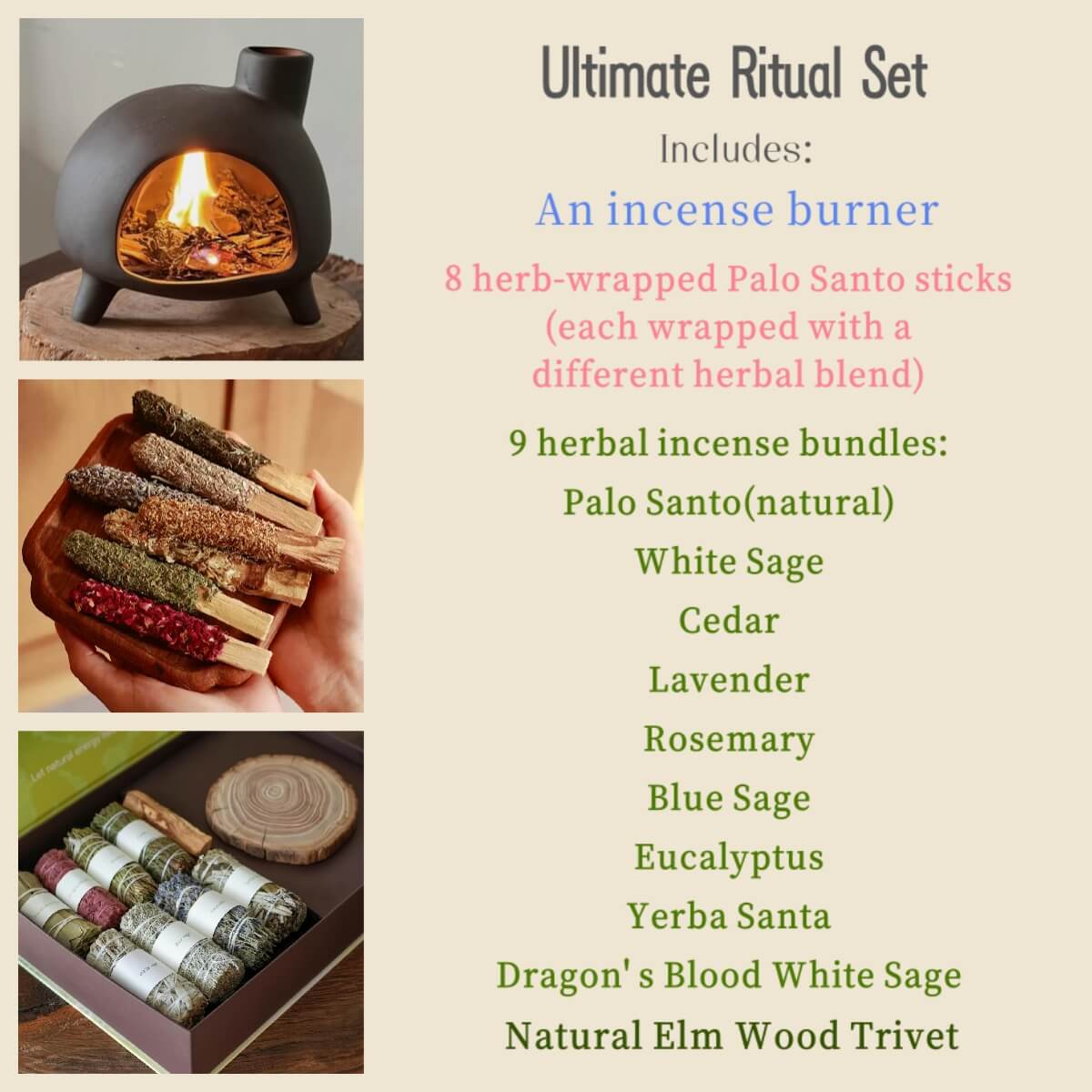 Handmade Ceramic Incense Burner – Mini Fireplace Aromatherapy Pot