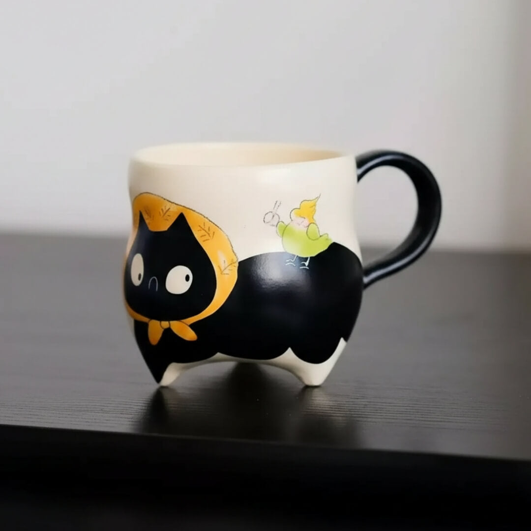 Cartoon Cat Ceramic Mug