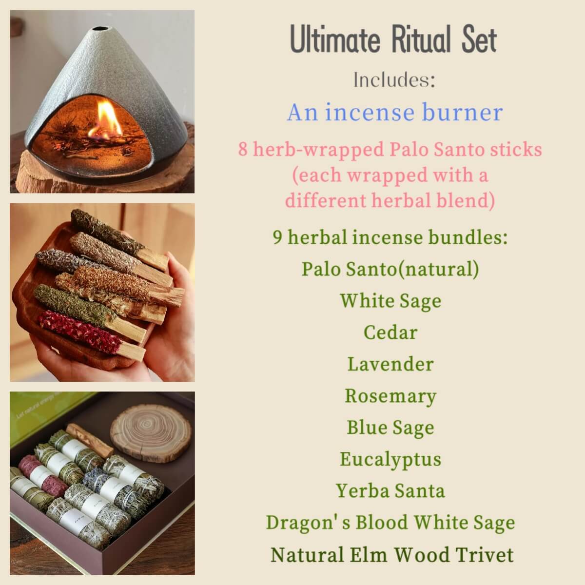 Handmade Gradient Ceramic Incense Burner – Mountain Fireplace Design