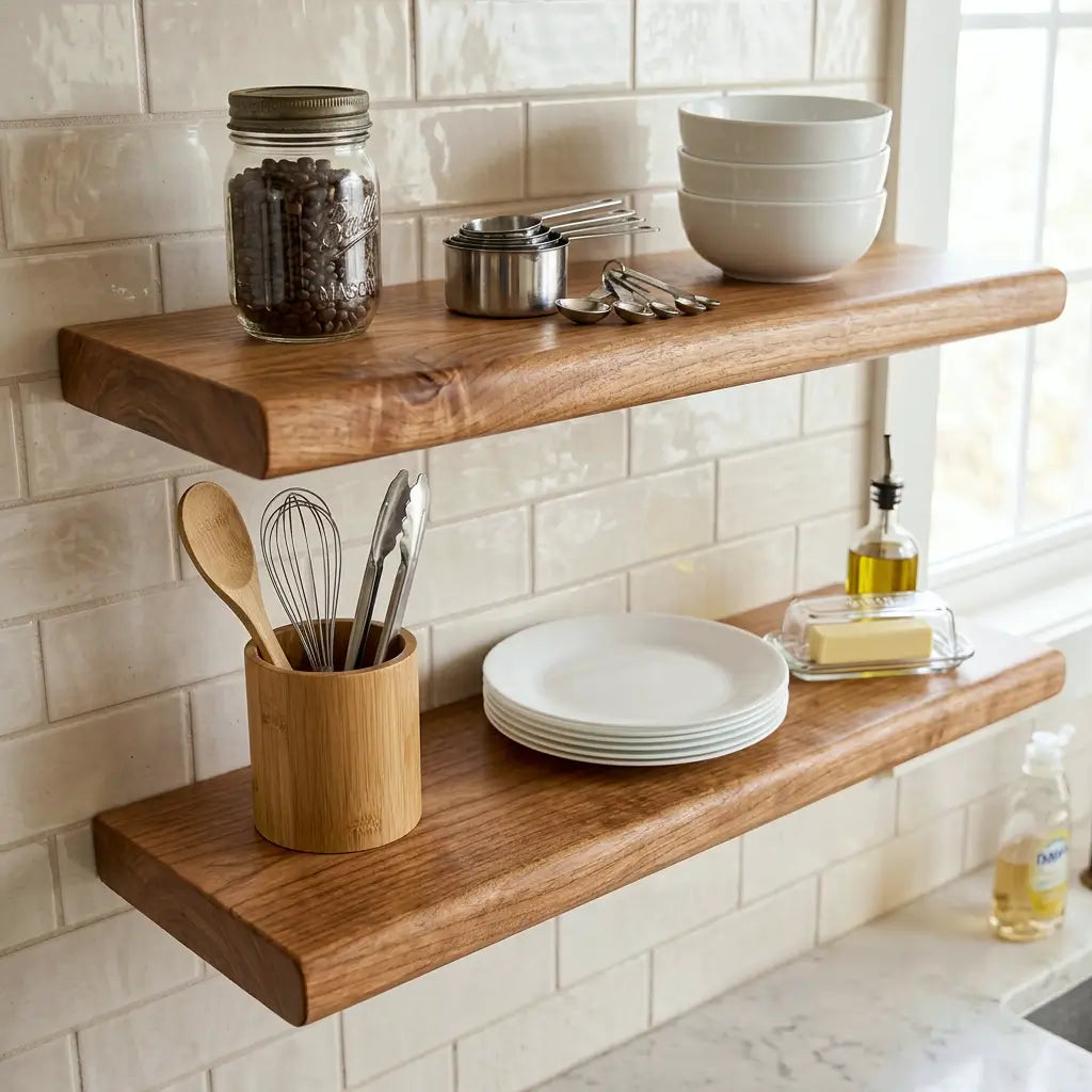 Solid Wood Floating Shelf