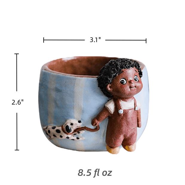 Whispering Character Collection — Handcrafted Ceramic Art Mugs