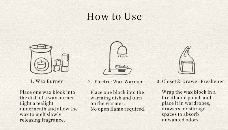 Handcrafted Botanical Wax Melts – Natural Soy Wax Aromatherapy Blocks