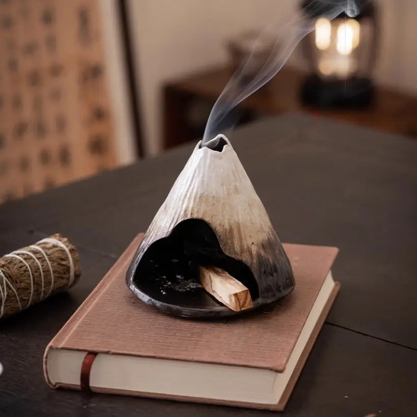 Fuji Mountain Ceramic Incense Burner