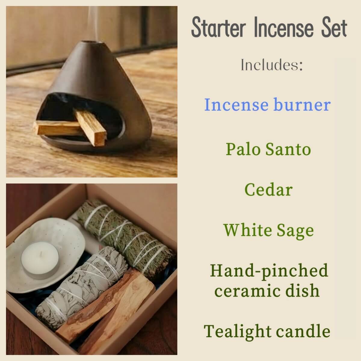 Handmade Ceramic Incense Burner – Minimal Mountain Fireplace Design