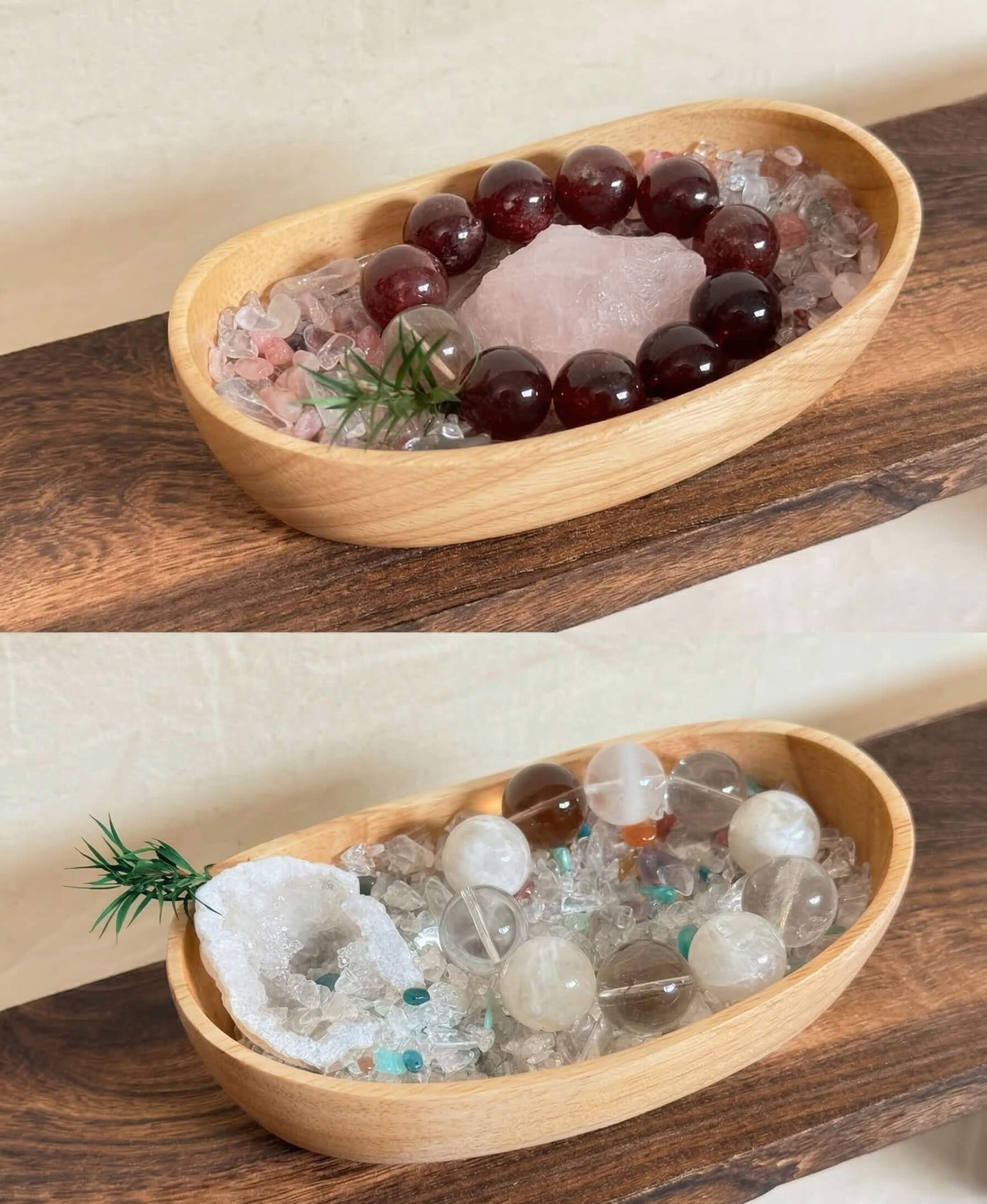 Natural Crystal Decorative Bowl & Home Fragrance Diffuser Set