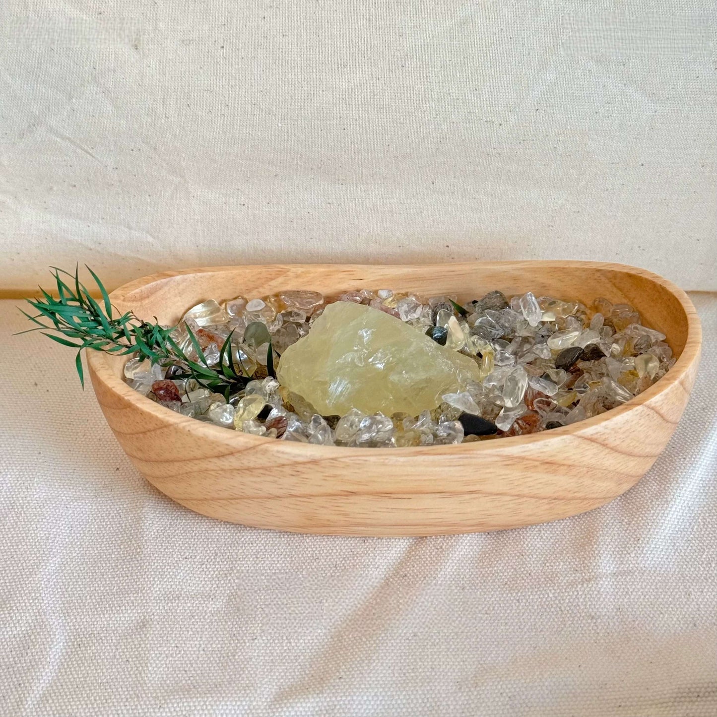 Natural Crystal Decorative Bowl & Home Fragrance Diffuser Set