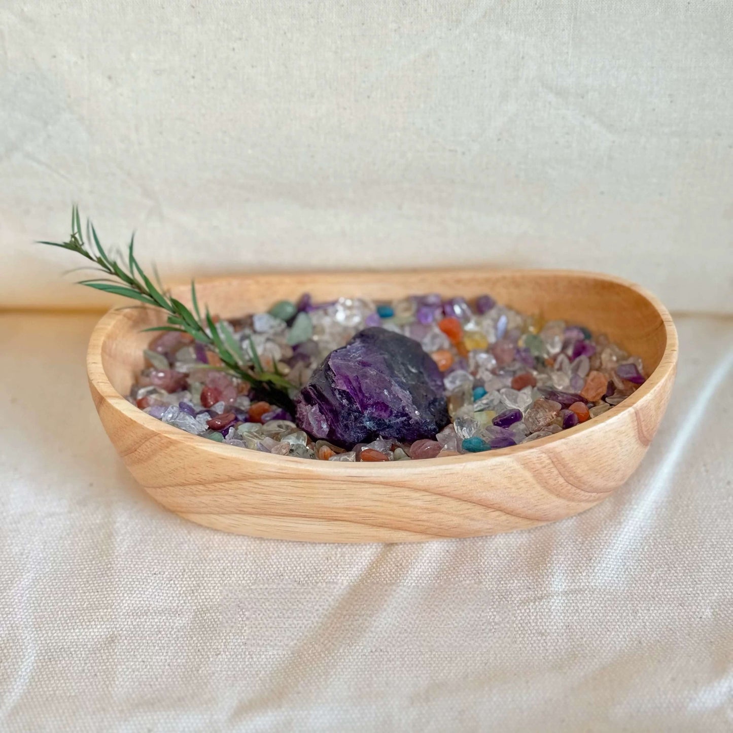 Natural Crystal Decorative Bowl & Home Fragrance Diffuser Set