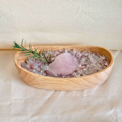 Natural Crystal Decorative Bowl & Home Fragrance Diffuser Set