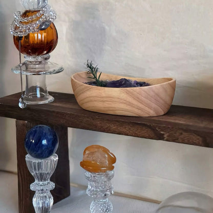 Natural Crystal Decorative Bowl & Home Fragrance Diffuser Set