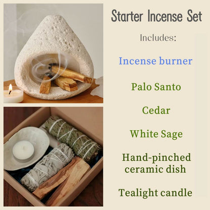Handcrafted Cement Incense Burner