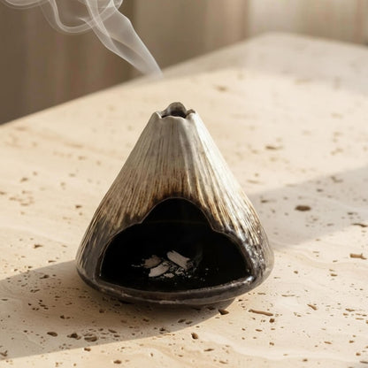Fuji Mountain Ceramic Incense Burner