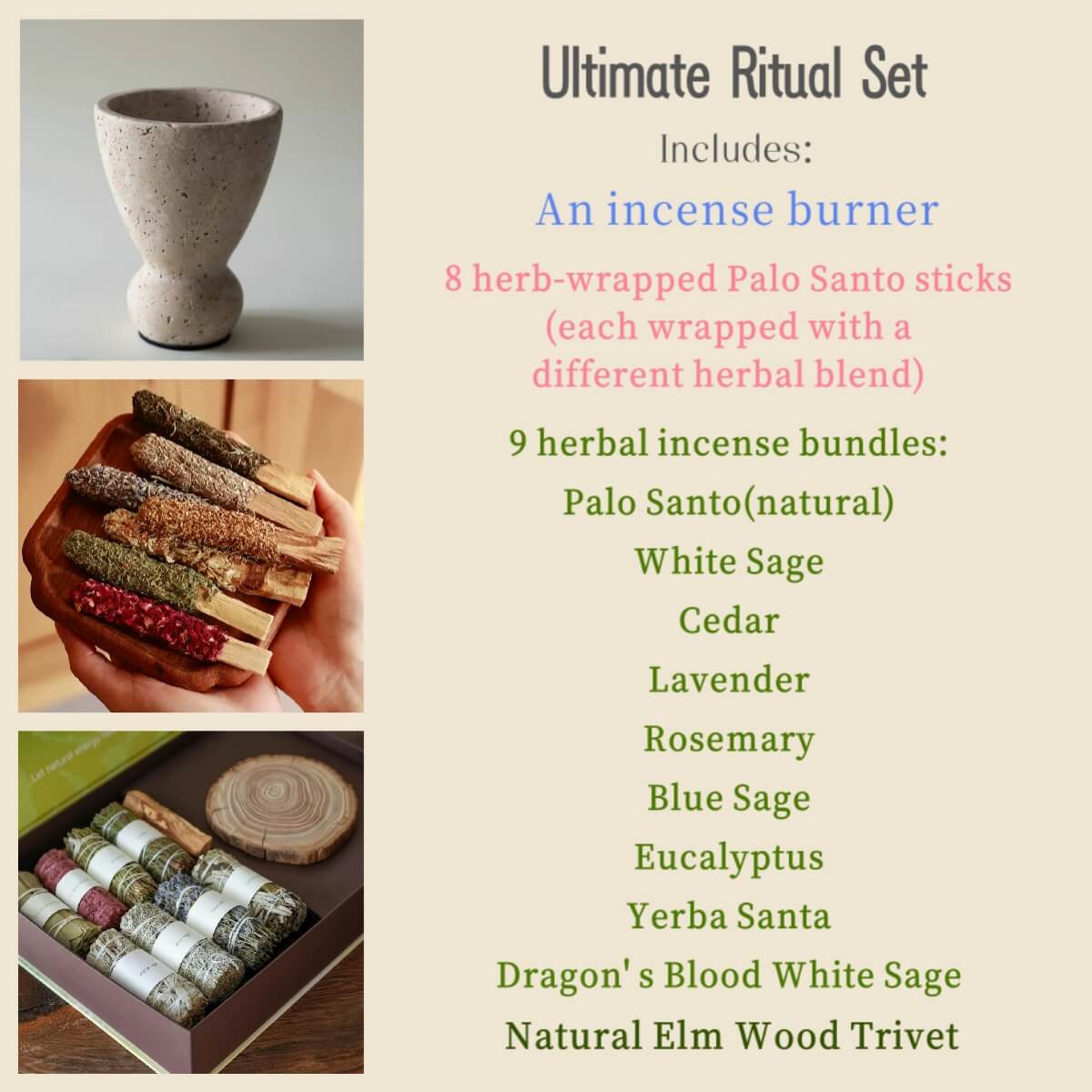 Handcrafted Travertine Incense Burner | Natural Stone Home Sanctuary Decor