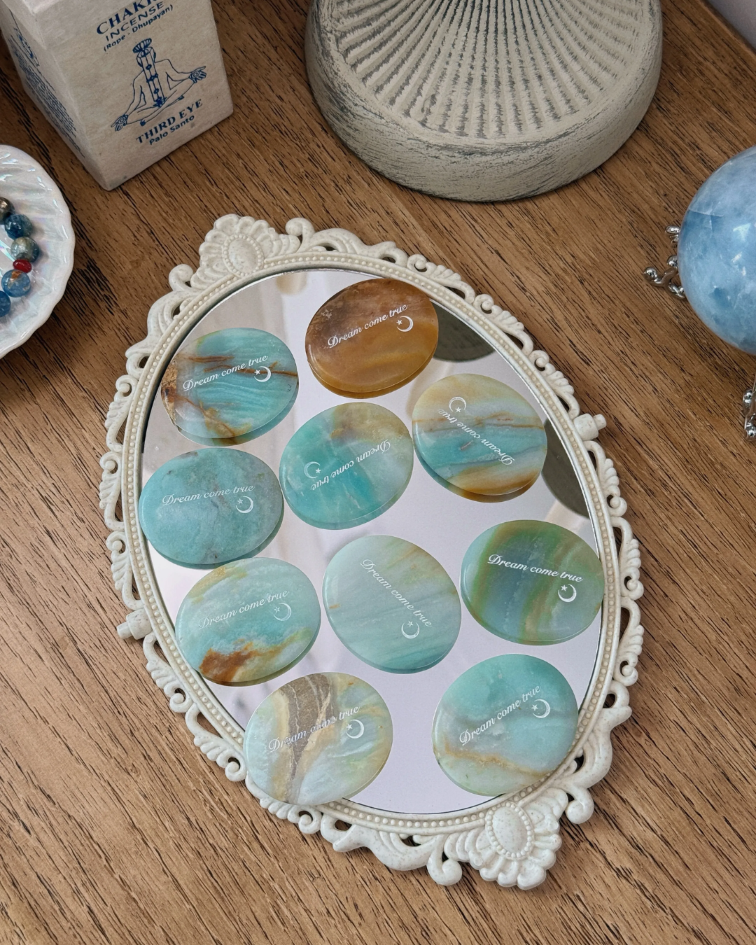 Amazonite Palm Stone - “Dream Come True”