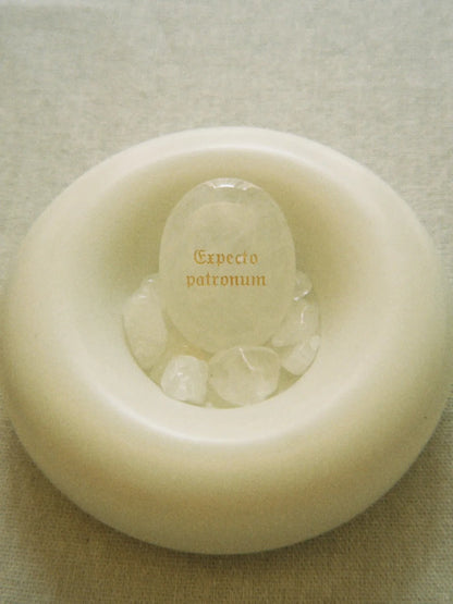 Clear Quartz Palm Stone - “Expecto Patronum”