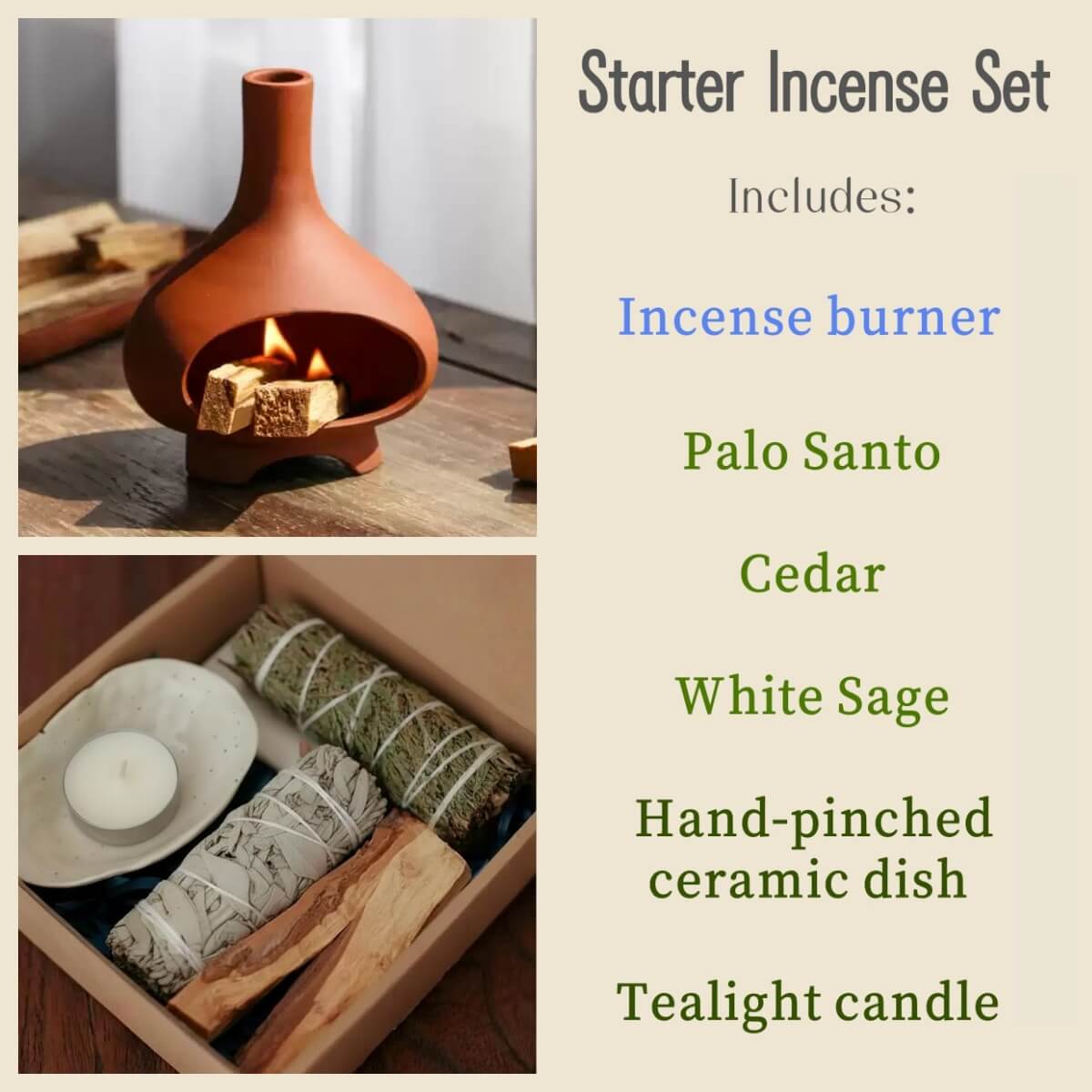 Handmade Ceramic Incense Burner – Modern Fireplace Style