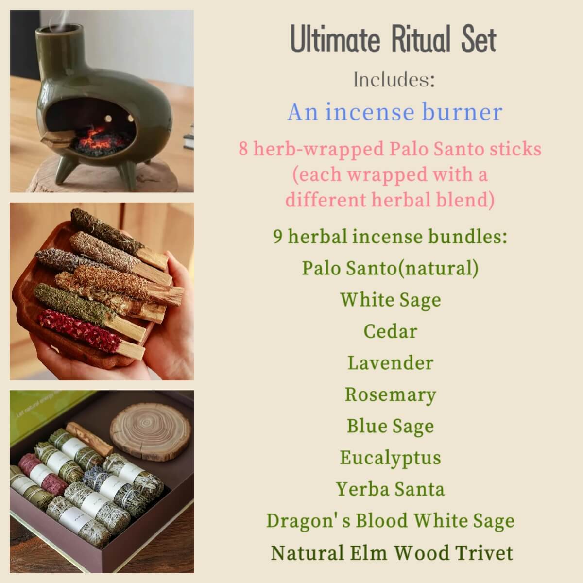 Handmade Ceramic Incense Burner – Retro Green Fireplace Design