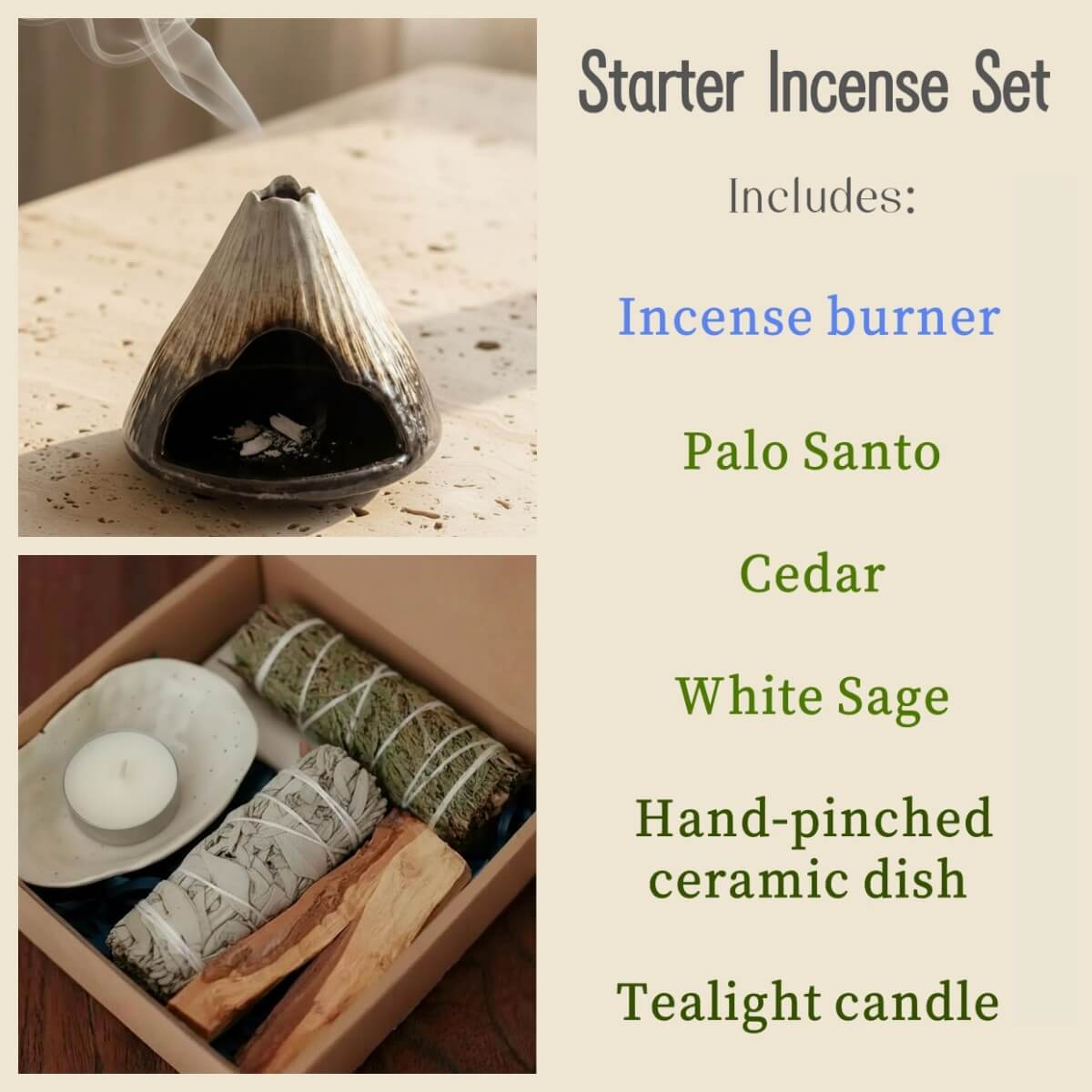 Fuji Mountain Ceramic Incense Burner