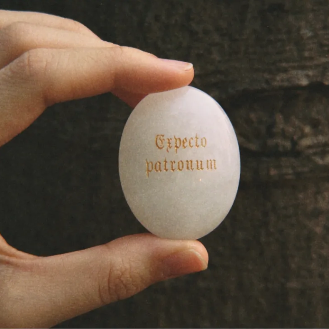 Clear Quartz Palm Stone - “Expecto Patronum”
