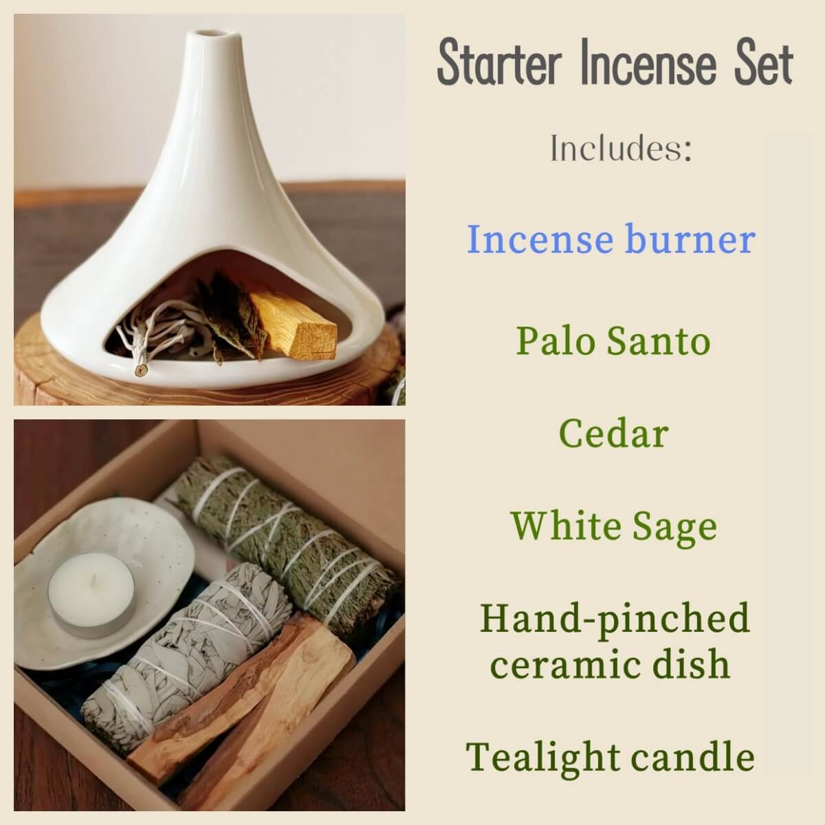 Handmade Glazed Ceramic Incense Burner – Modern Fireplace Design