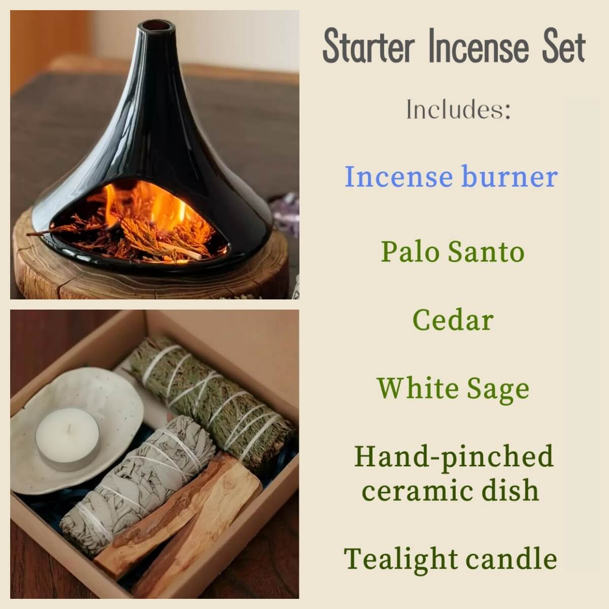 Handmade Glazed Ceramic Incense Burner – Modern Fireplace Design