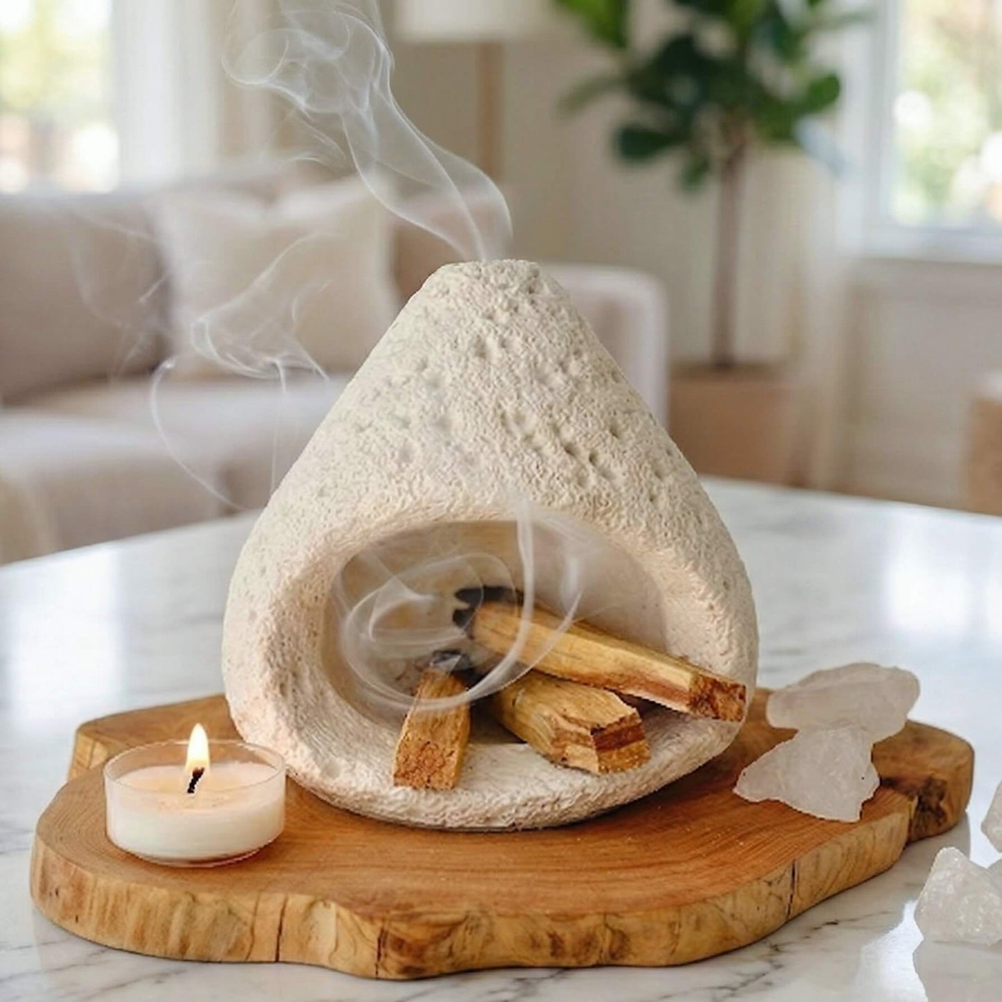Handcrafted Cement Incense Burner