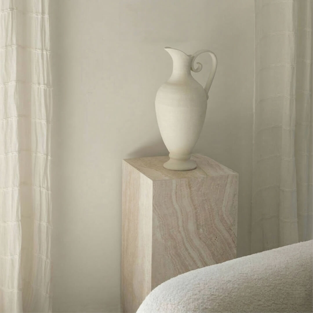 The Artisan Travertine Plinth | Natural Stone Display Pedestal