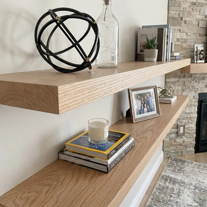 Solid Wood Floating Shelf - 1.2" Thick Wall Shelf