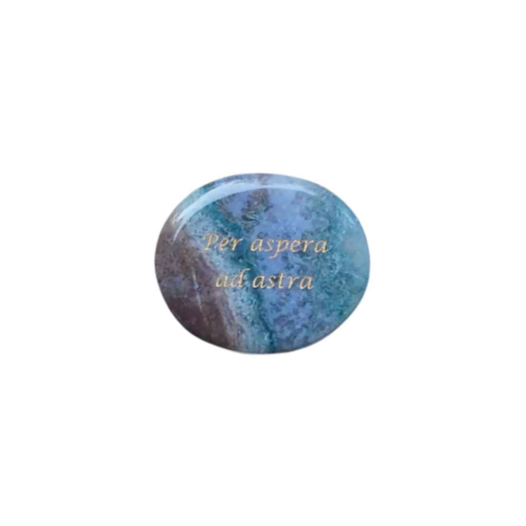 Ocean Jasper Palm Stone - “Per Aspera ad Astra”