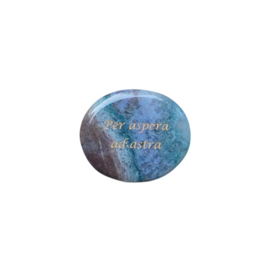 Ocean Jasper Palm Stone - “Per Aspera ad Astra”