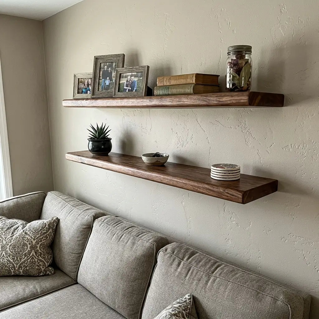 Solid Wood Floating Shelf