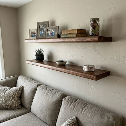 Solid Wood Floating Shelf