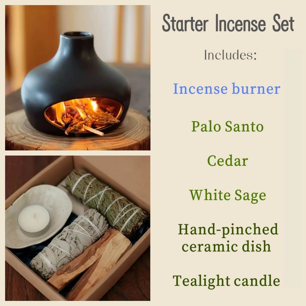 Handmade Ceramic Incense Burner – Bottle Fireplace Design