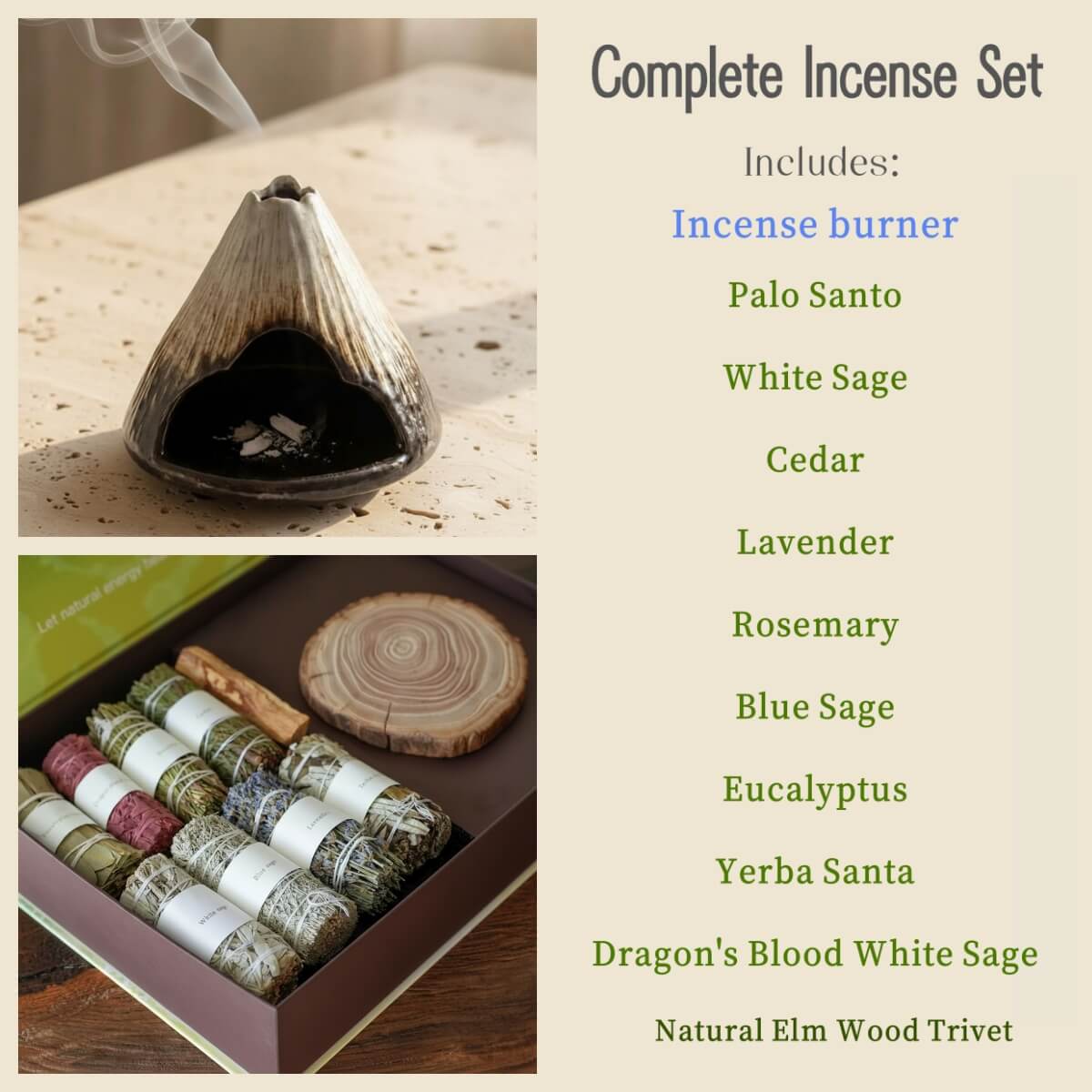 Fuji Mountain Ceramic Incense Burner