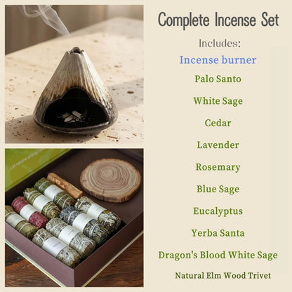 Fuji Mountain Ceramic Incense Burner
