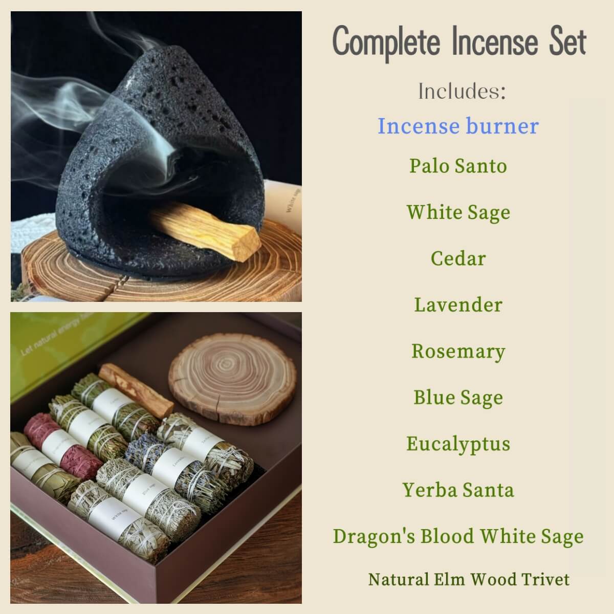 Handcrafted Cement Incense Burner