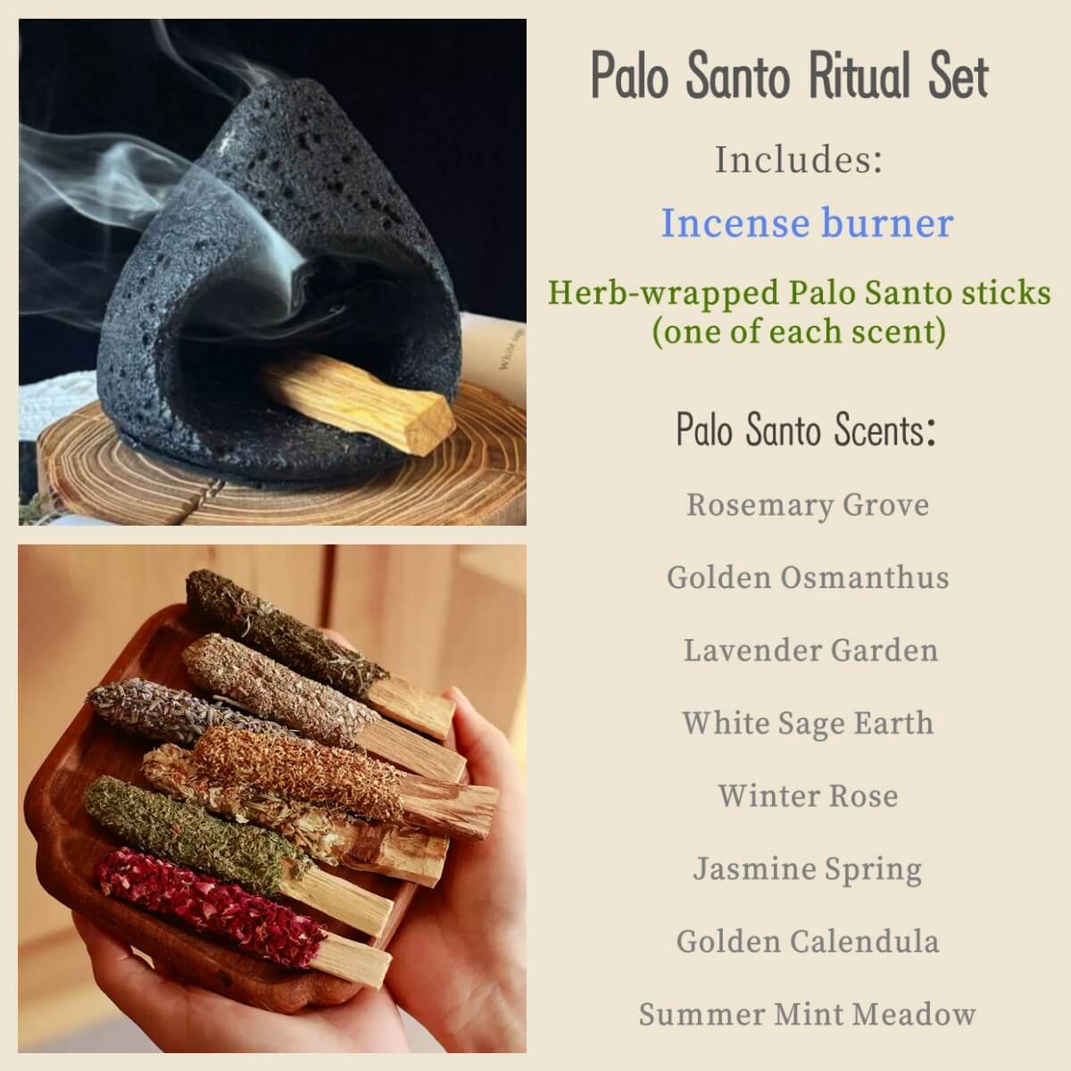 Handcrafted Cement Incense Burner