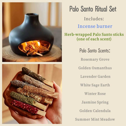 Handmade Ceramic Incense Burner – Bottle Fireplace Design