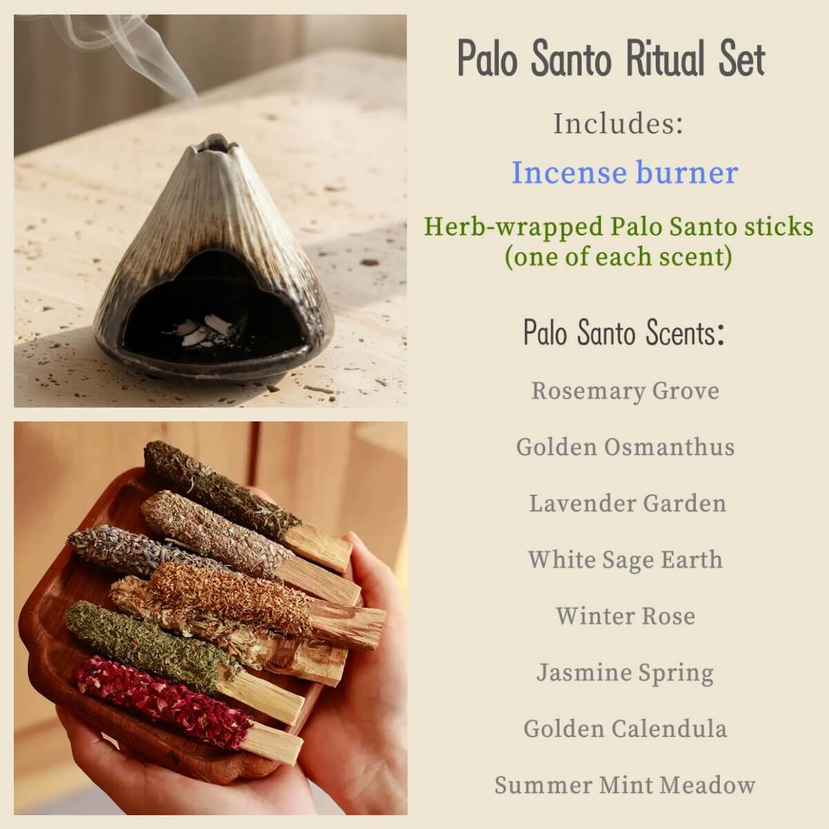 Fuji Mountain Ceramic Incense Burner