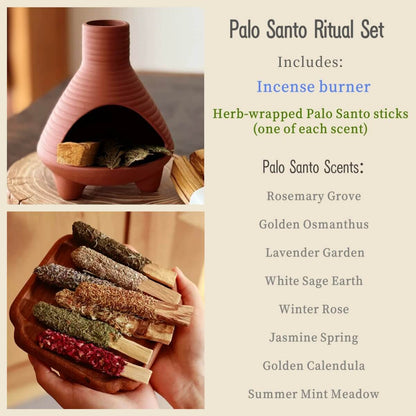 Handmade Ceramic Incense Burner – Chimney Fireplace Style