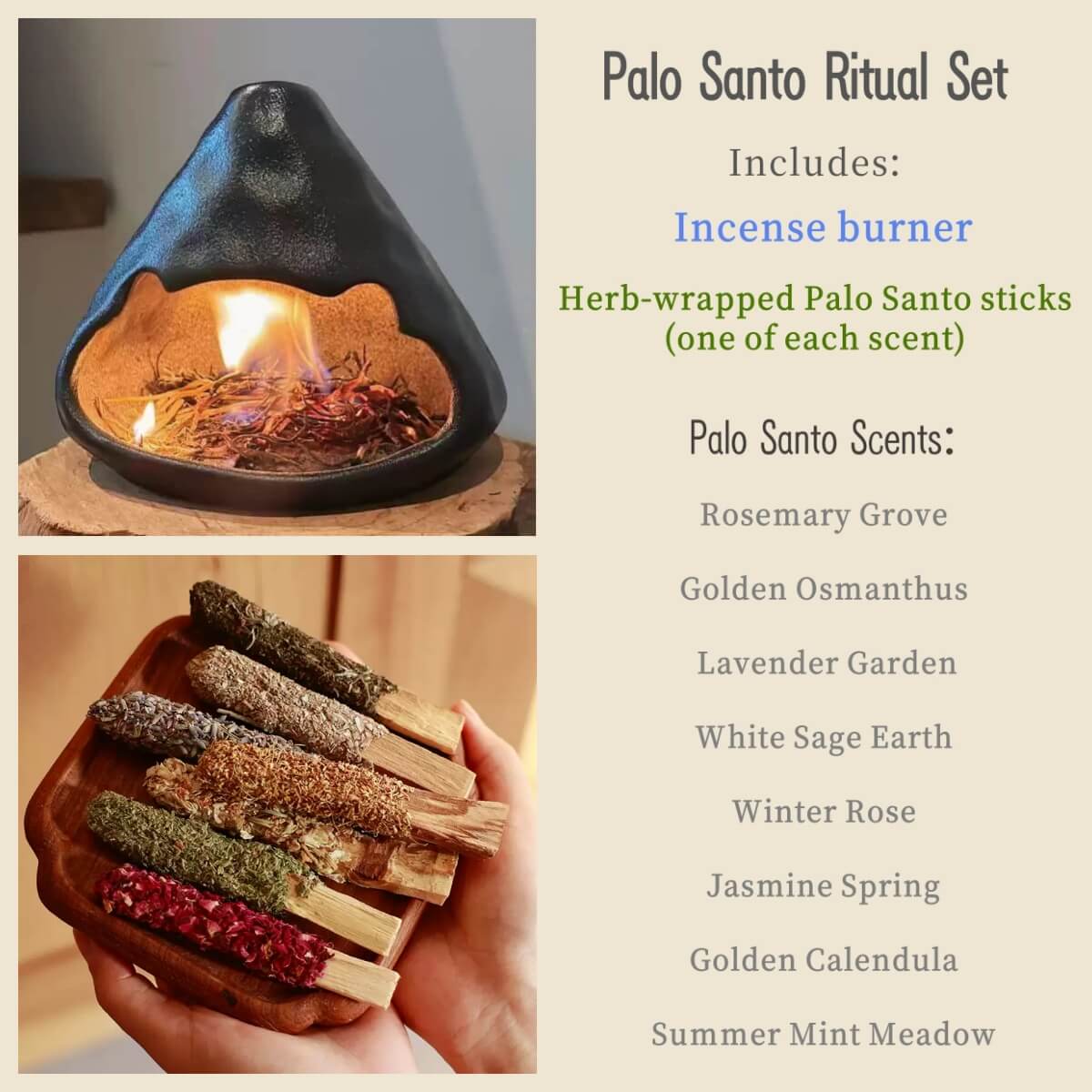 Handmade Ceramic Incense Burner – Black Mountain Fireplace Design