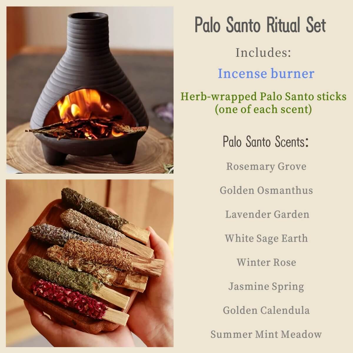 Handmade Ceramic Incense Burner – Chimney Fireplace Style