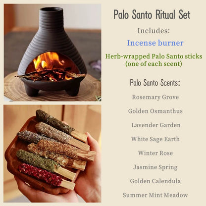 Handmade Ceramic Incense Burner – Chimney Fireplace Style