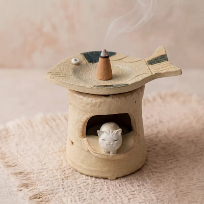Drift Fish Ceramic Wax Melt, Oil & Incense Warmer