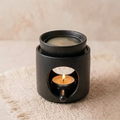 Cylinder Ceramic Wax Melt, Oil & Incense Warmer