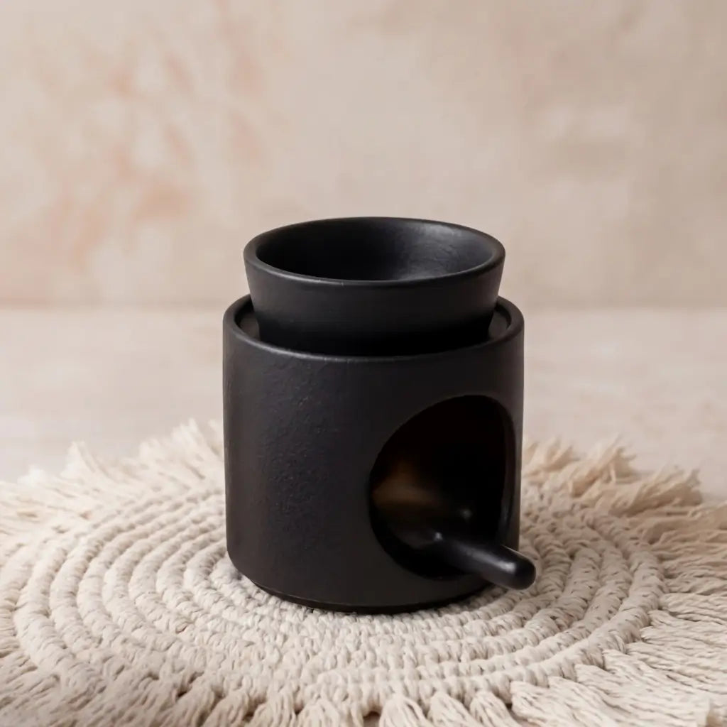 Cylinder Ceramic Wax Melt, Oil & Incense Warmer