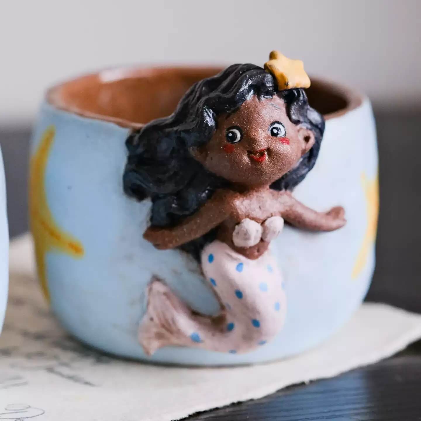 Whispering Character Collection — Handcrafted Ceramic Art Mugs