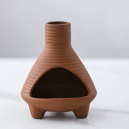 Handmade Ceramic Incense Burner – Chimney Fireplace Style