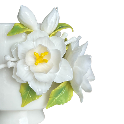 Handcrafted Jasmine 3D Floral Ceramic Mug