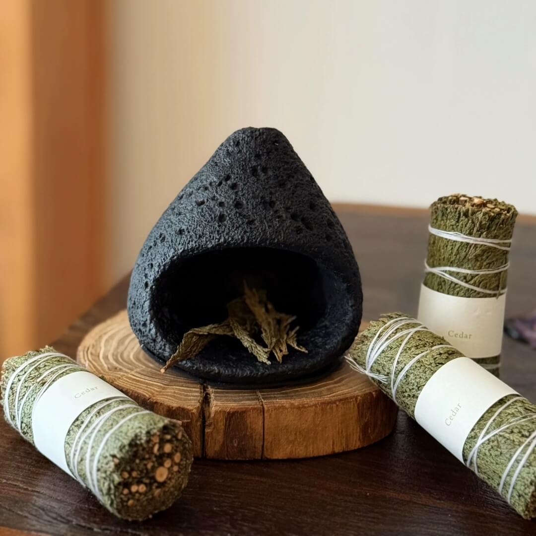 Handcrafted Cement Incense Burner