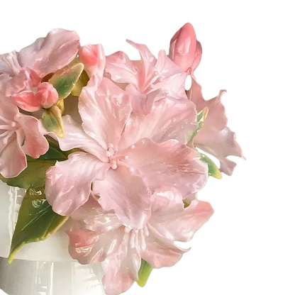 Handcrafted  Azalea 3D Floral Ceramic Cup